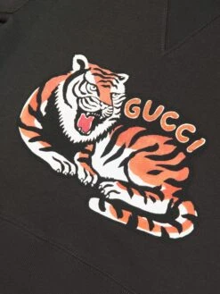 Kids Tiger Logo Sweatshirt In Grey 6 Kids Tiger Logo Sweatshirt In Grey -Childrens Clothing Store GUCS3097 1073 3