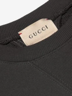 Kids Tiger Logo Sweatshirt In Grey 7 Kids Tiger Logo Sweatshirt In Grey -Childrens Clothing Store GUCS3097 1073 4