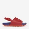 Kids GG Rubber Sandals In Red