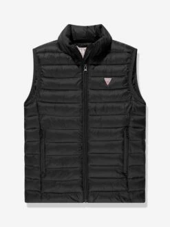 Guess Kids Padded Gilet In Black