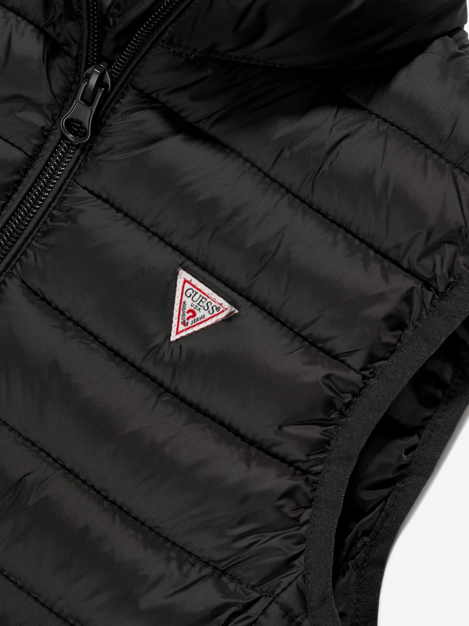 Guess Kids Padded Gilet In Black 3 Guess Kids Padded Gilet In Black - Image 3