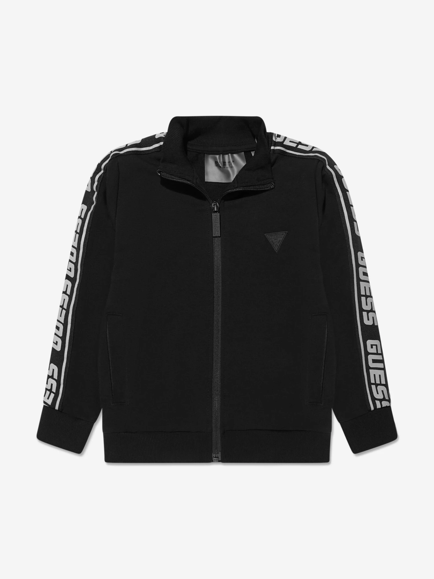 Guess Boys Zip Up Top In Black 1 Guess Boys Zip Up Top In Black