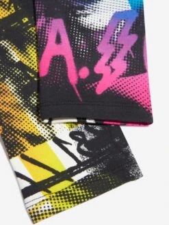 Guess Girls Collage Leggings In Multicolour -Childrens Clothing Store GUEA3115 P05U 4