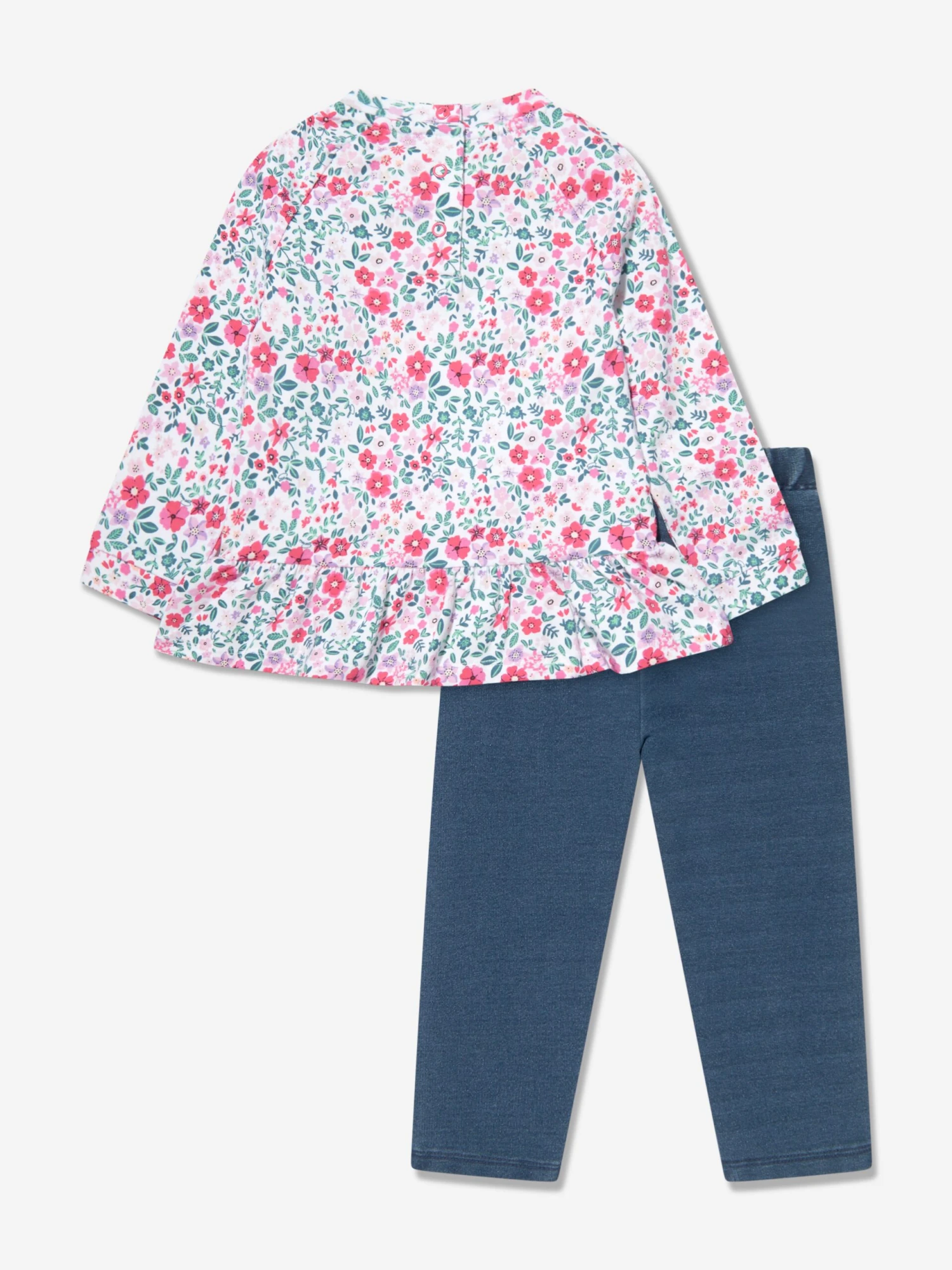 Guess Baby Girls Trouser Set In Multicolour 2 Guess Baby Girls Trouser Set In Multicolour - Image 2