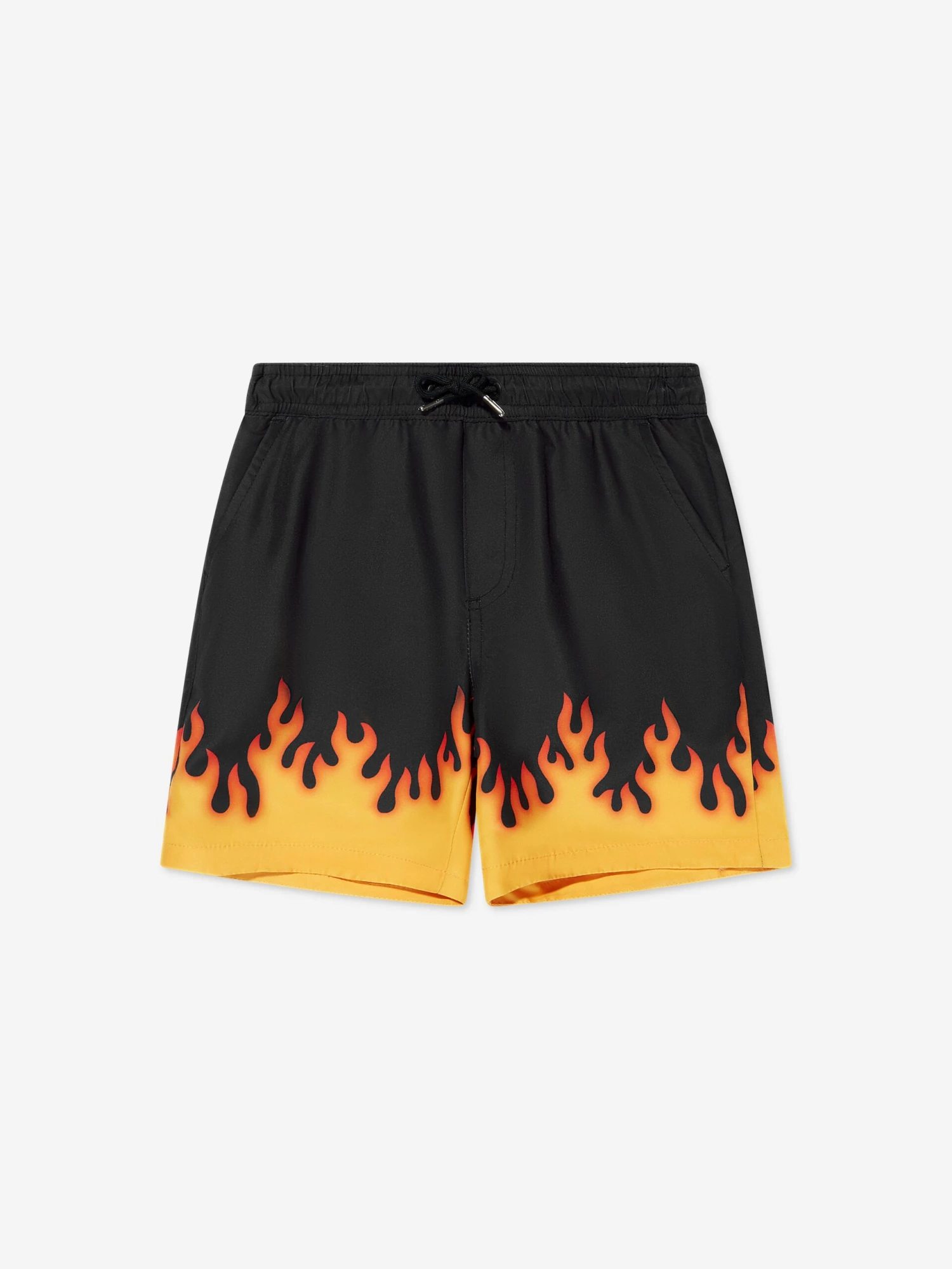 Hugo Boys Flames Print Swm Shorts In Black 1 Hugo Boys Flames Print Swm Shorts In Black