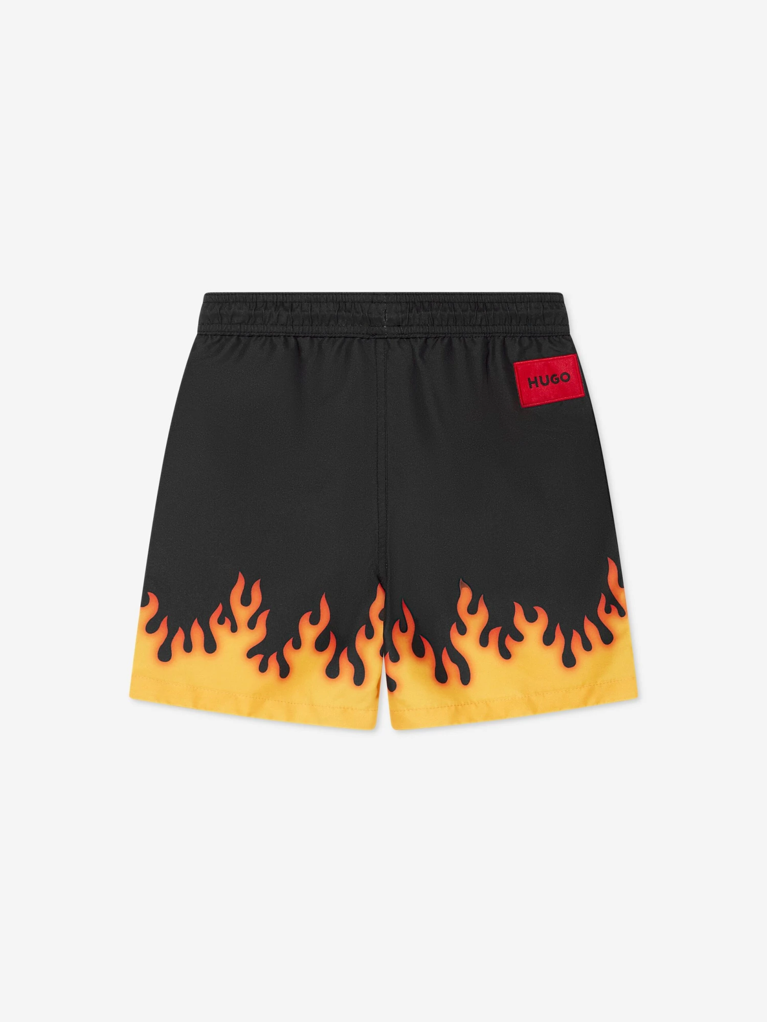 Hugo Boys Flames Print Swm Shorts In Black 2 Hugo Boys Flames Print Swm Shorts In Black - Image 2