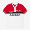 Hugo Boys Racing Polo Shirt In Red
