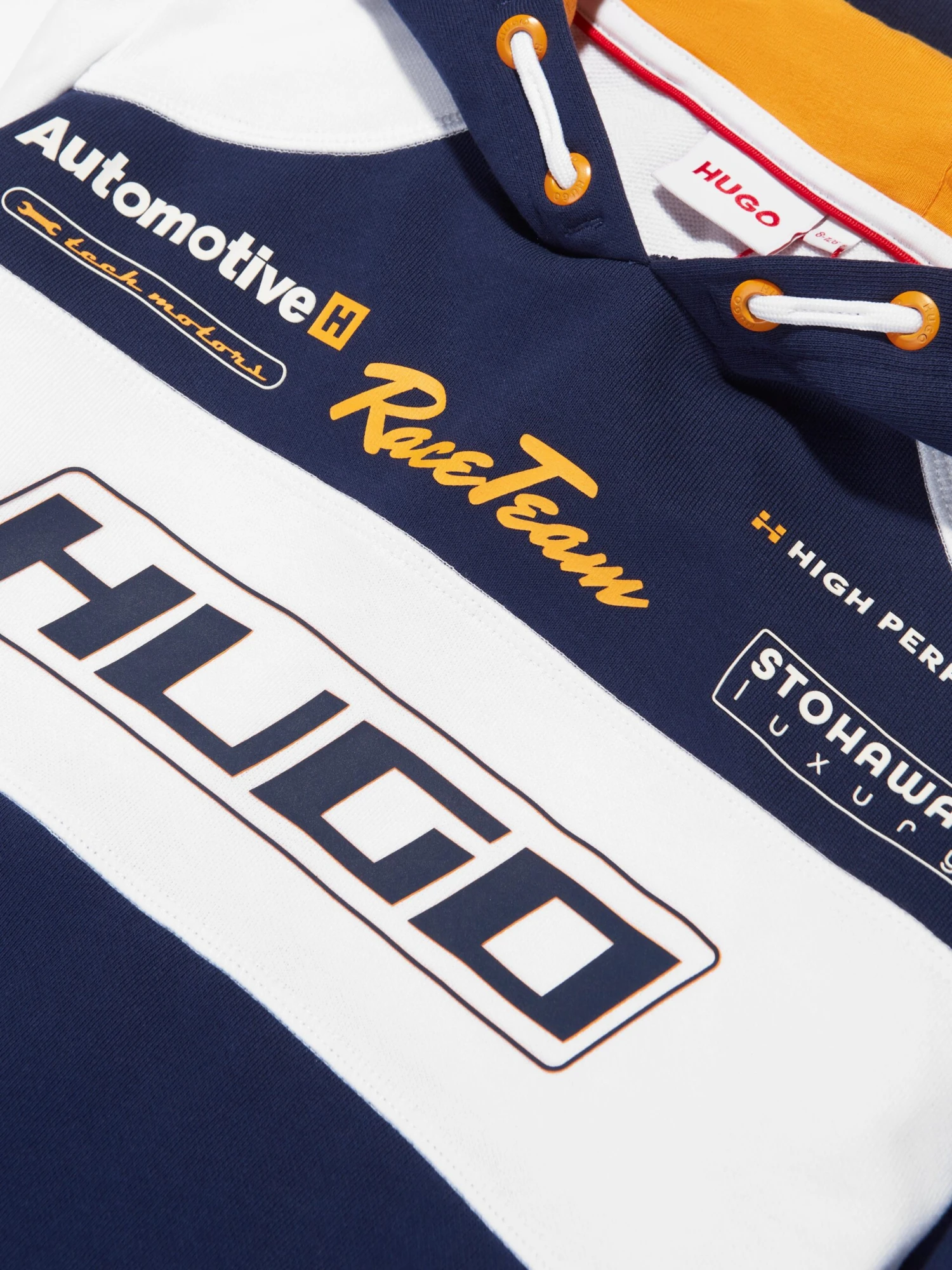 Hugo Boys Race Team Hoodie In Blue 3 Hugo Boys Race Team Hoodie In Blue - Image 3