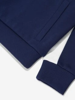 Hugo Boys Race Team Hoodie In Blue 7 Hugo Boys Race Team Hoodie In Blue -Childrens Clothing Store HUGS4030 BLUE WHITE 4