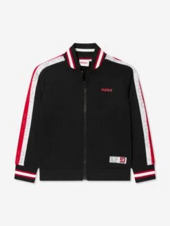 Hugo Boys Track Jacket In Black
