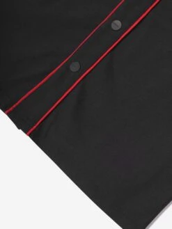 Hugo Boys Jersey Baseball Shirt In Black -Childrens Clothing Store HUGS4050 BLACK 4