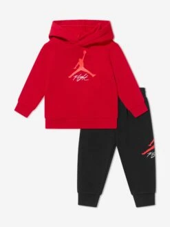 Jordan Boys Jumpman Flight Tracksuit In Red
