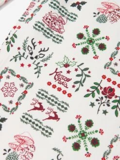 Kenzo Kids GirlsSeasonal Print Trousers In Ivory -Childrens Clothing Store KENA3139 12P 3