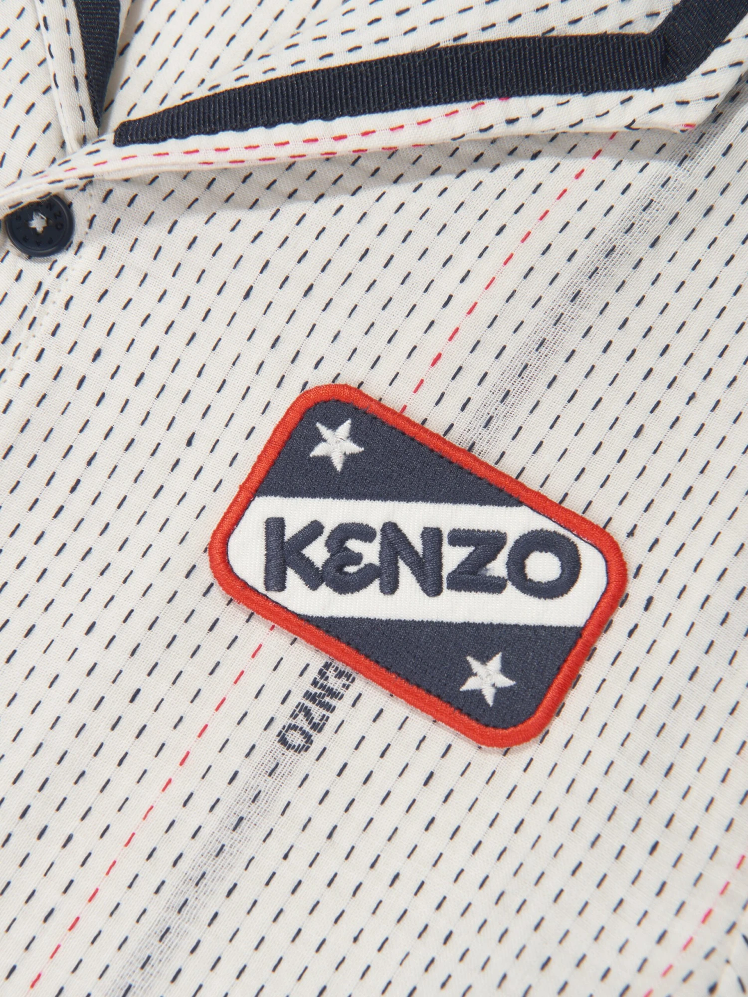 Kenzo Kids Boys Embroidered Shirt In Ivory 4 Kenzo Kids Boys Embroidered Shirt In Ivory - Image 4