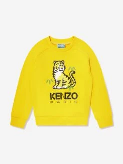 Kenzo Kids Boys Kotora Sweatshirt In Yellow