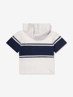 Kenzo Kids Boys Hooded Logo T-Shirt In Ivory 7 Kenzo Kids Boys Hooded Logo T-Shirt In Ivory -Childrens Clothing Store KENS4224 IVORY 2