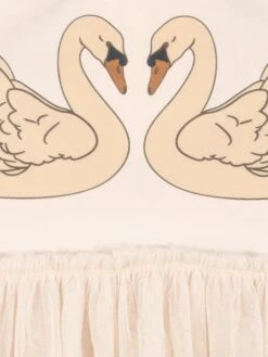 Girls Strut Swan Swimsuit In Pink 9 Girls Strut Swan Swimsuit In Pink -Childrens Clothing Store KONS4088 BRAZILIAN SAND 5