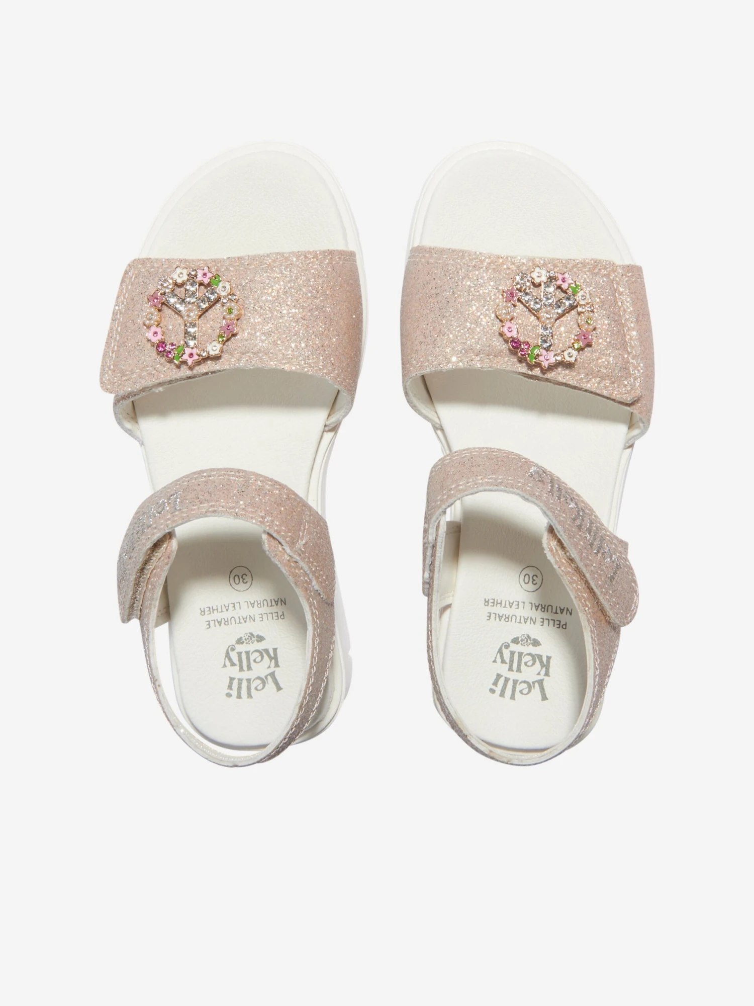 Girls Felicia Sandals In Gold 4 Girls Felicia Sandals In Gold - Image 4