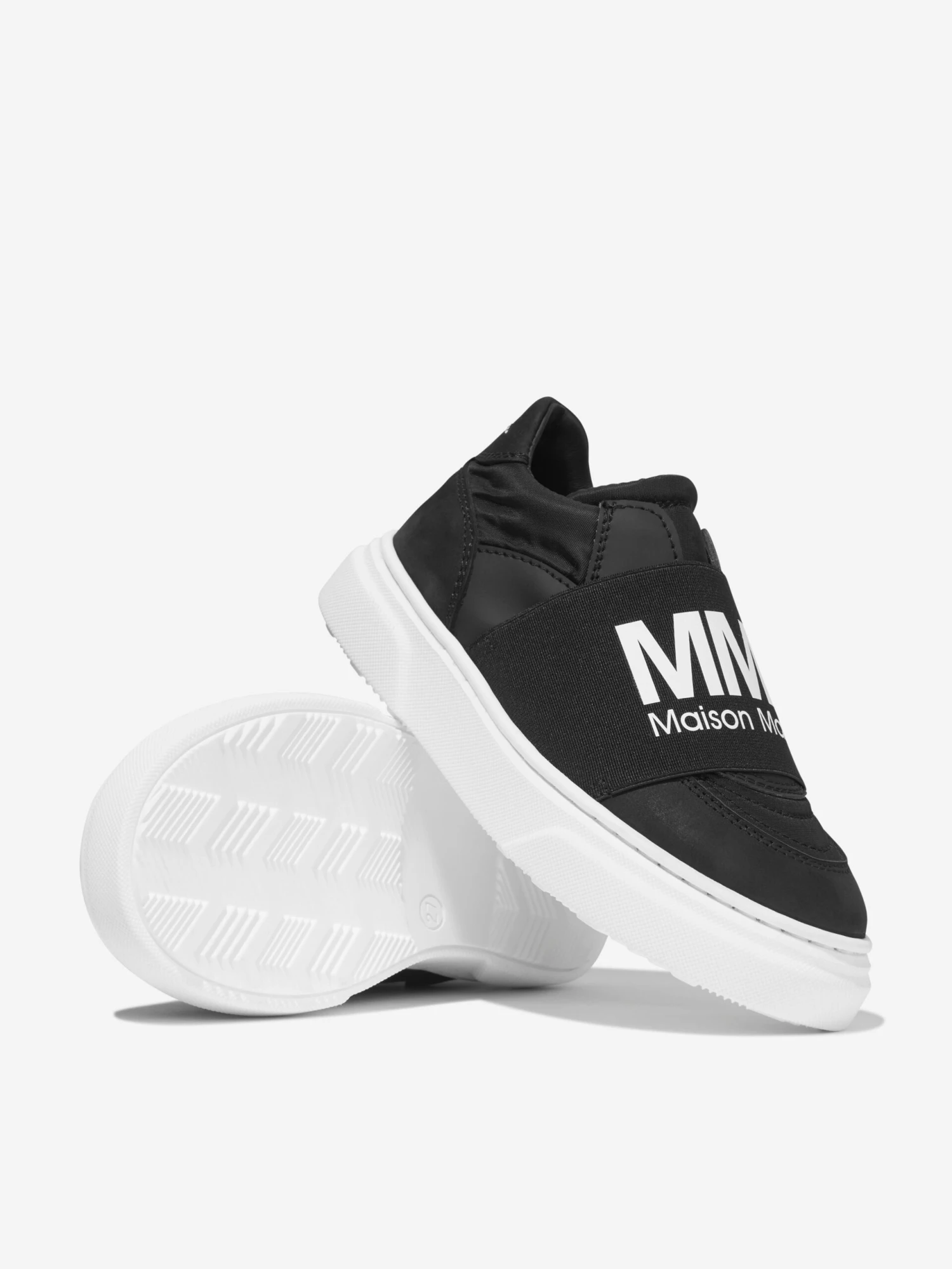 MM6 Maison Margiela Kids Leather Logo Trainers 2 MM6 Maison Margiela Kids Leather Logo Trainers - Image 2