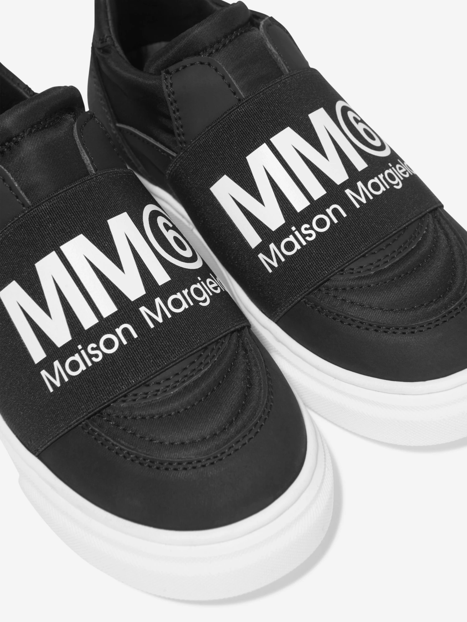 MM6 Maison Margiela Kids Leather Logo Trainers 3 MM6 Maison Margiela Kids Leather Logo Trainers - Image 3