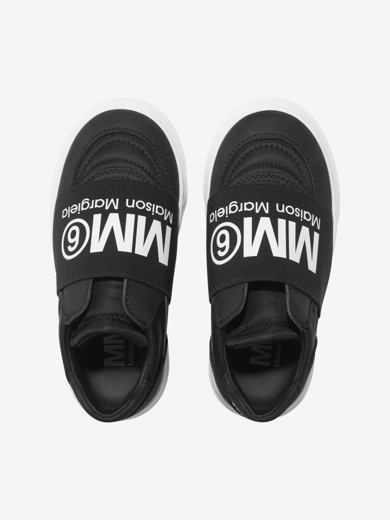 MM6 Maison Margiela Kids Leather Logo Trainers 4 MM6 Maison Margiela Kids Leather Logo Trainers - Image 4