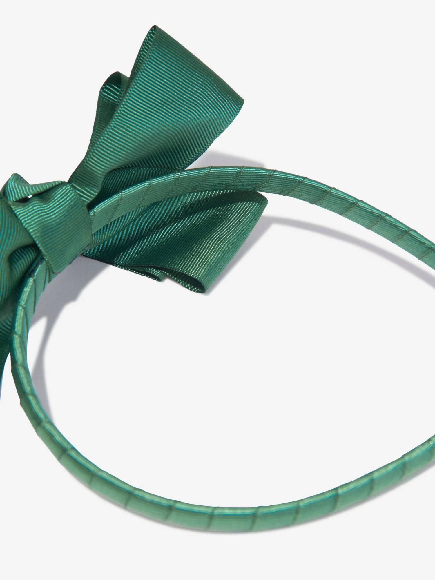 Girls Bow Headband In Green 4 Girls Bow Headband In Green - Image 4