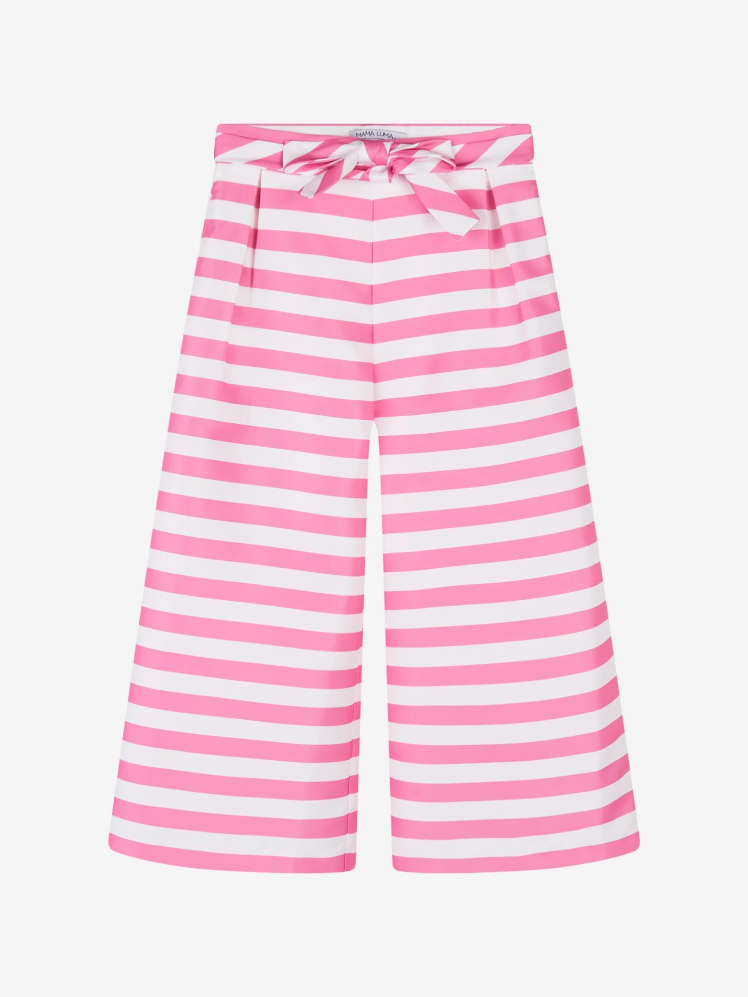 Girls Striped Wide Leg Trousers In Pink 1 Girls Striped Wide Leg Trousers In Pink