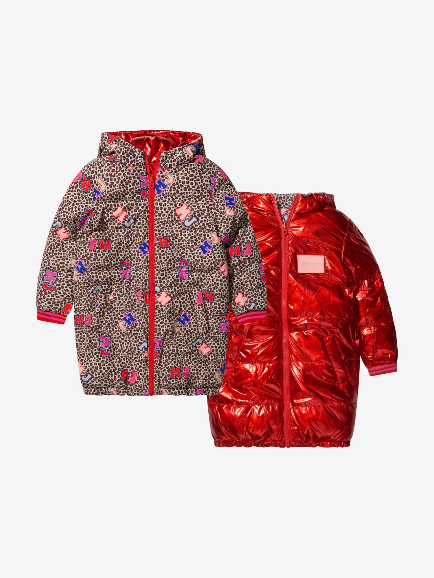 Marc Jacobs Girls Cheetah Print Reversible Puffer Jacket 1 Marc Jacobs Girls Cheetah Print Reversible Puffer Jacket