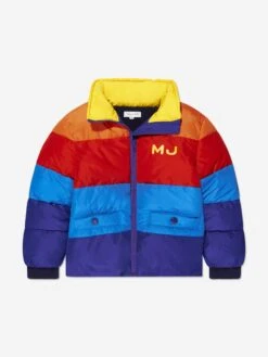 Marc Jacobs Boys Puffer Jacket In Multicolour