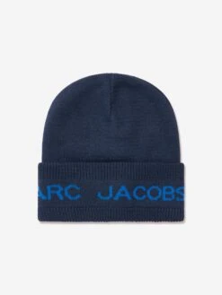 Marc Jacobs Kids Beanie Hat In Navy