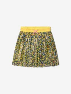 Marc Jacobs Girls Cheetah Print Pleated Skirt