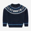 MC2 Saint Barth Boys Icelandic Jumper In Blue