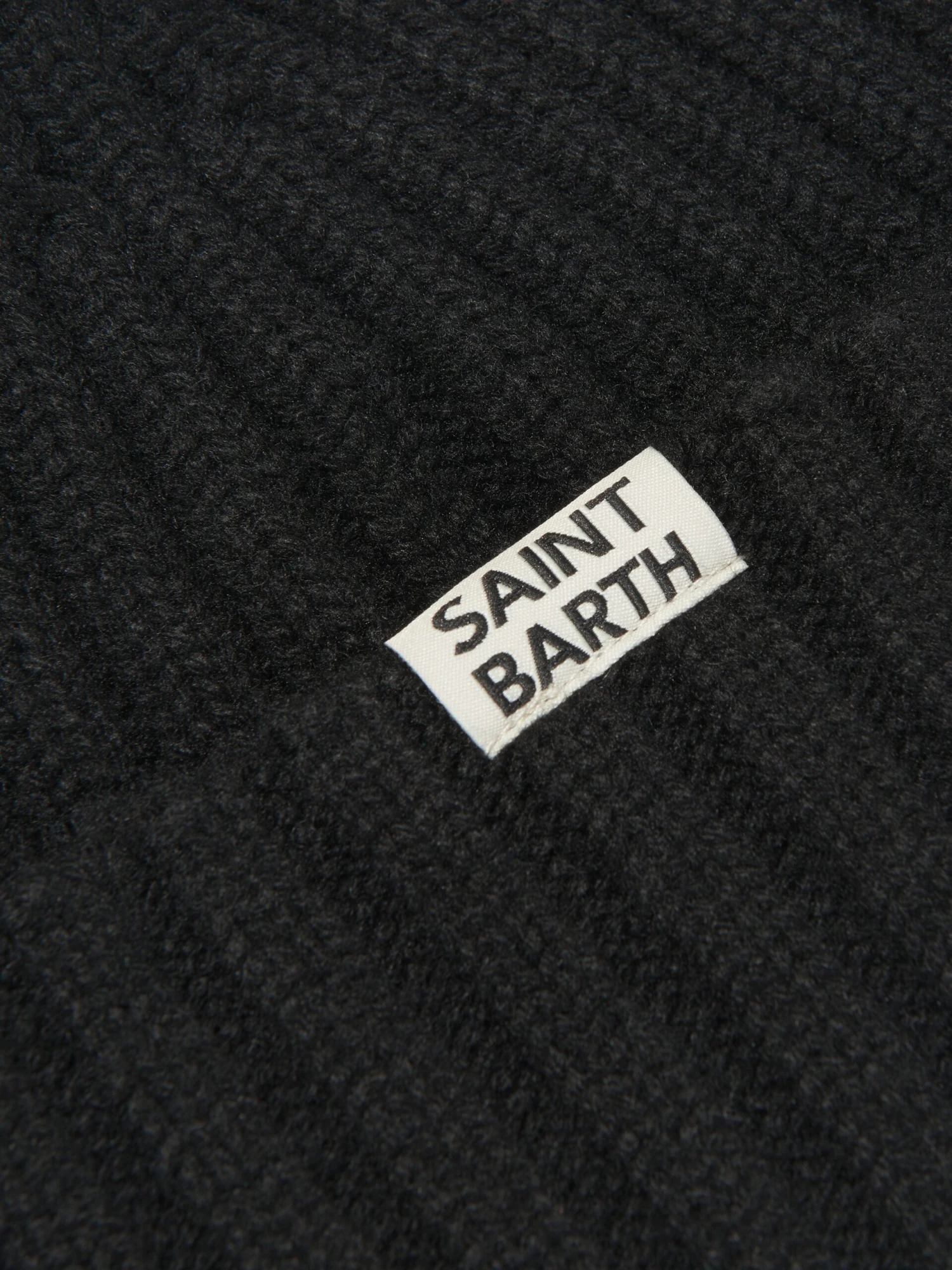 MC2 Saint Barth Kids Apres Chic Hat With Pom Pom In Black 4 MC2 Saint Barth Kids Apres Chic Hat With Pom Pom In Black - Image 4