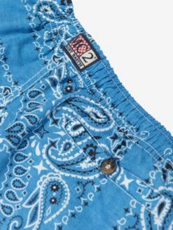 MC2 Saint Barth Boys Bandana Print Swim Shorts In Blue -Childrens Clothing Store MC2S4005 BLUE 4