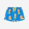 MC2 Saint Barth Boys Skateboard Leo Swim Shorts In Blue