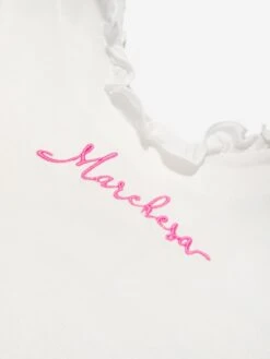 Marchesa Girls Logo Embroidered Floral Dress In Multicolour 6 Marchesa Girls Logo Embroidered Floral Dress In Multicolour -Childrens Clothing Store MCHS4007 MULTICOLOURED 3