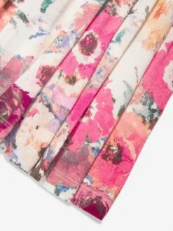 Marchesa Girls Logo Embroidered Floral Dress In Multicolour 7 Marchesa Girls Logo Embroidered Floral Dress In Multicolour -Childrens Clothing Store MCHS4007 MULTICOLOURED 4