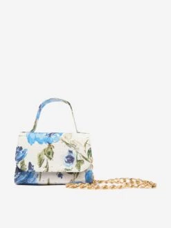 Marchesa Girls Chain Embellished Mini Bag In Blue (20cm)