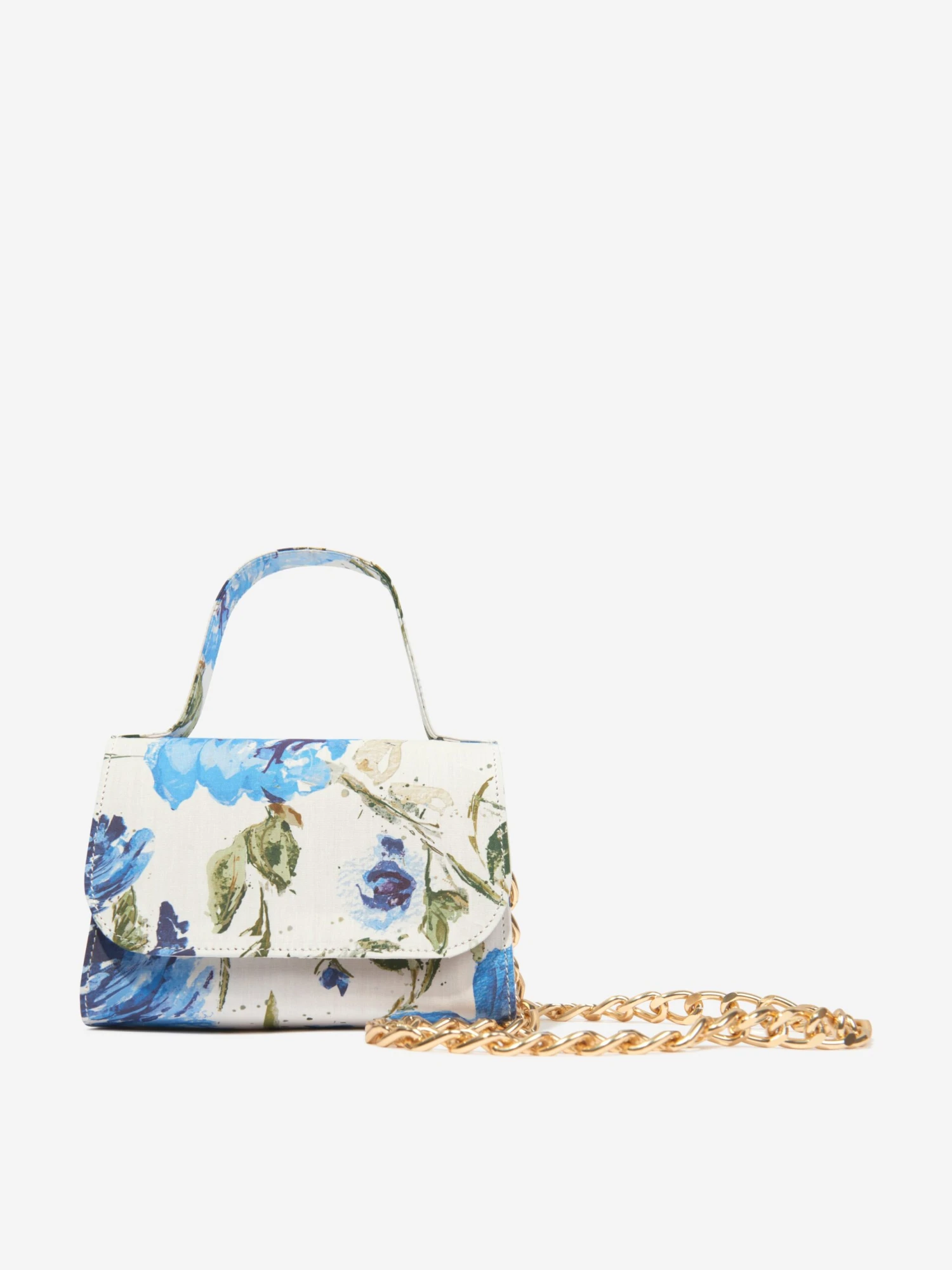 Marchesa Girls Chain Embellished Mini Bag In Blue (20cm) 1 Marchesa Girls Chain Embellished Mini Bag In Blue (20cm)