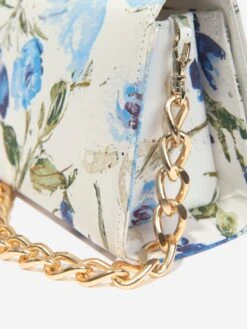 Marchesa Girls Chain Embellished Mini Bag In Blue (20cm) 9 Marchesa Girls Chain Embellished Mini Bag In Blue (20cm) -Childrens Clothing Store MCHS4010 BLUE 4