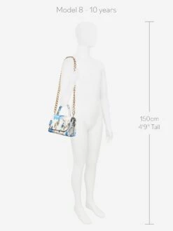 Marchesa Girls Chain Embellished Mini Bag In Blue (20cm) 11 Marchesa Girls Chain Embellished Mini Bag In Blue (20cm) -Childrens Clothing Store MCHS4010 BLUE 6