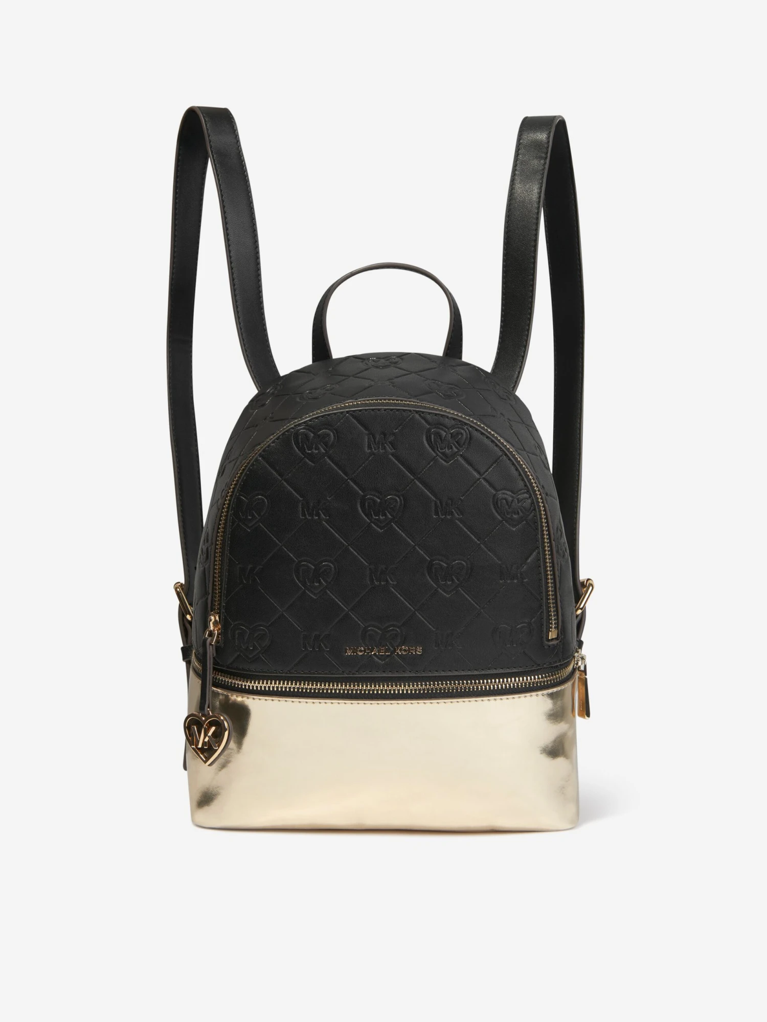 Michael Kors Girls Logo Rucksack In Black 1 Michael Kors Girls Logo Rucksack In Black