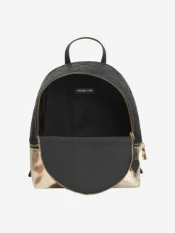 Michael Kors Girls Logo Rucksack In Black 8 Michael Kors Girls Logo Rucksack In Black -Childrens Clothing Store MICA3009 09B 4