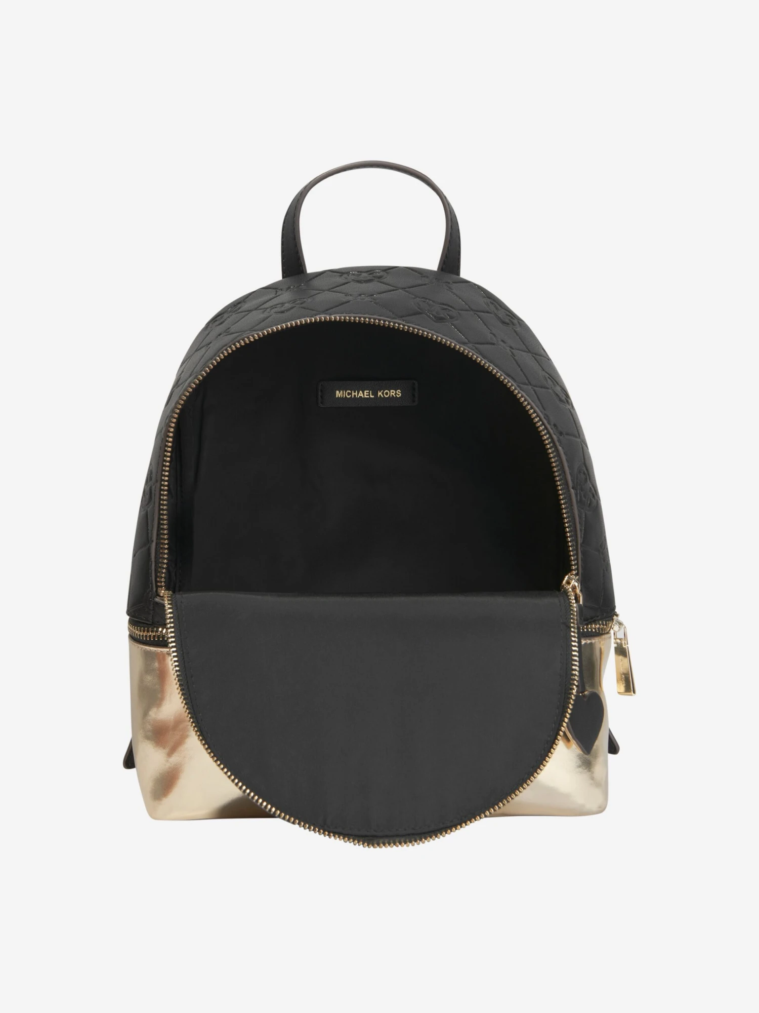 Michael Kors Girls Logo Rucksack In Black 4 Michael Kors Girls Logo Rucksack In Black - Image 4