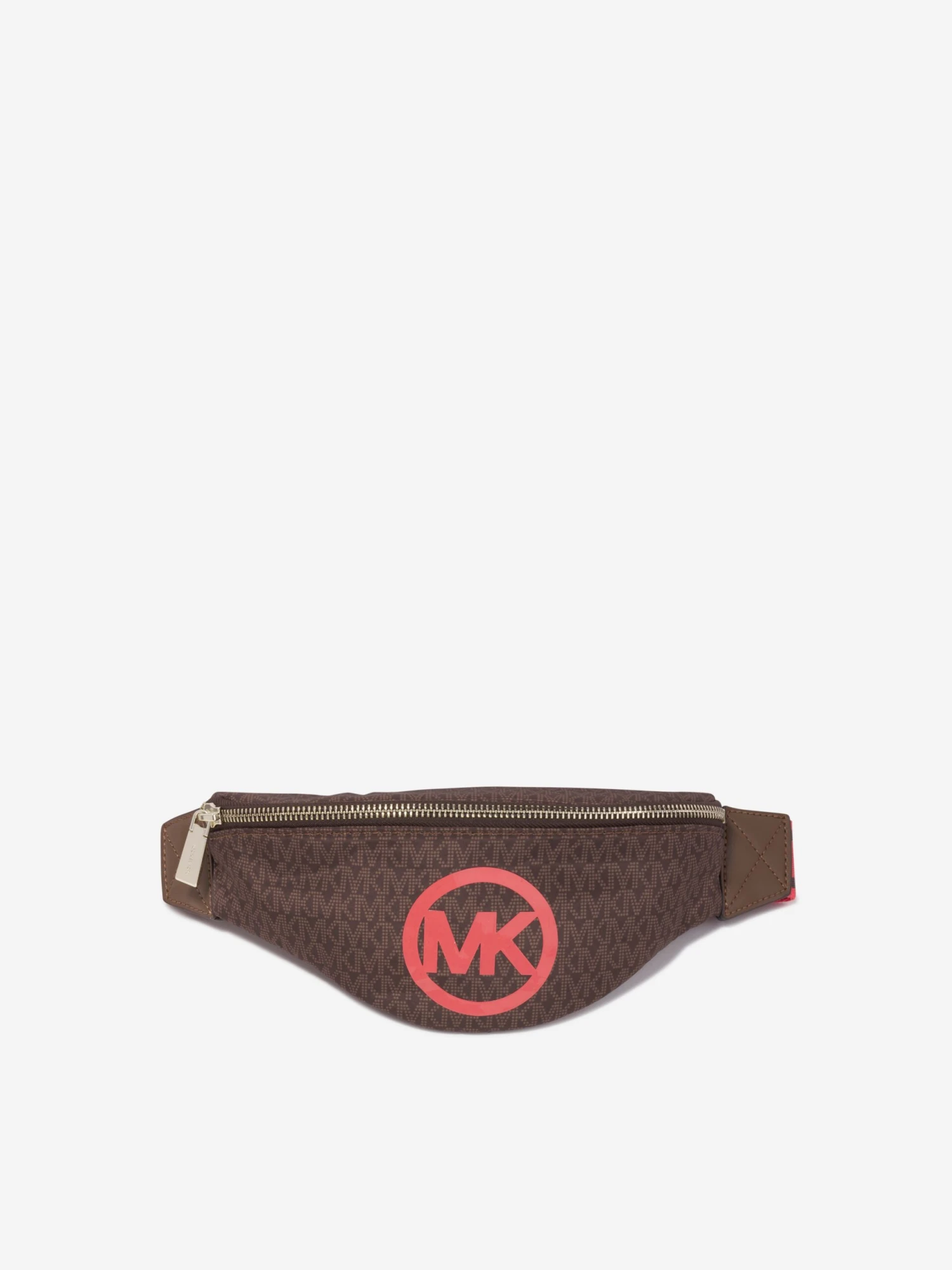 Michael Kors Girls Logo Belt Bag In Brown 1 Michael Kors Girls Logo Belt Bag In Brown