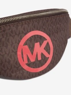 Michael Kors Girls Logo Belt Bag In Brown 7 Michael Kors Girls Logo Belt Bag In Brown -Childrens Clothing Store MICA3011 319 3