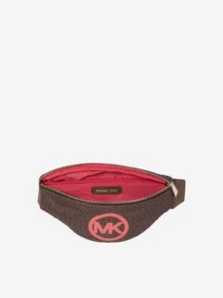 Michael Kors Girls Logo Belt Bag In Brown 9 Michael Kors Girls Logo Belt Bag In Brown -Childrens Clothing Store MICA3011 319 5