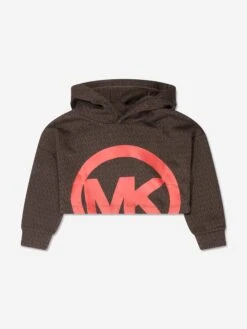 Michael Kors Girls Milano Hoodie In Brown