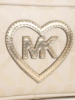 Michael Kors Girls Logo Shoulder Bag In Ivory (16cm) 7 Michael Kors Girls Logo Shoulder Bag In Ivory (16cm) -Childrens Clothing Store MICS4044 OFFWHITE 4
