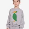 Mini Rodini Kids Pelican Sweatshirt In Grey